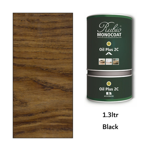 1.3ltr: Rubio Monocoat - Oil Plus 2C - (Part A and B) - Black 