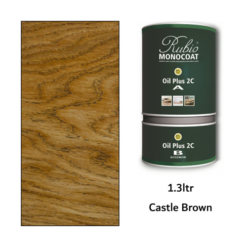 1.3ltr: Rubio Monocoat - Oil Plus 2C - (Part A and B) - Castle Brown 