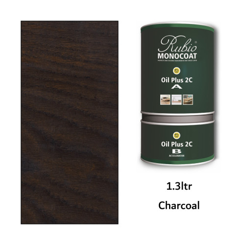1.3ltr: Rubio Monocoat - Oil Plus 2C - (Part A and B) - Charcoal 
