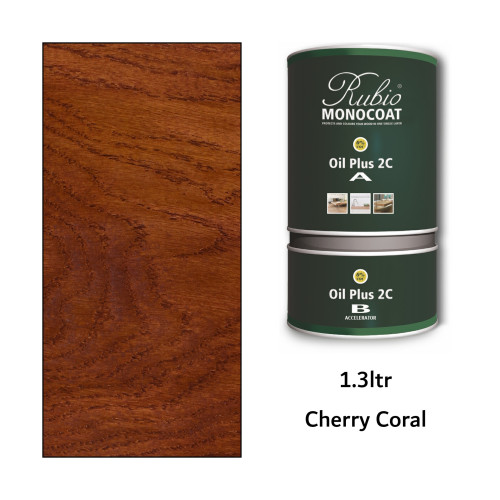 1.3ltr: Rubio Monocoat - Oil Plus 2C - (Part A and B) - Cherry Coral 