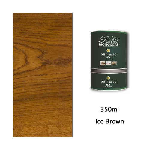 350ml: Rubio Monocoat - Oil Plus 2C - (Part A and B) - Ice Brown 