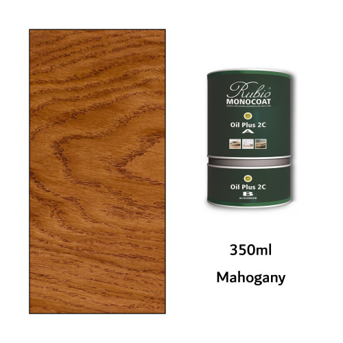 350ml: Rubio Monocoat - Oil Plus 2C - (Part A and B) - Mahogany 