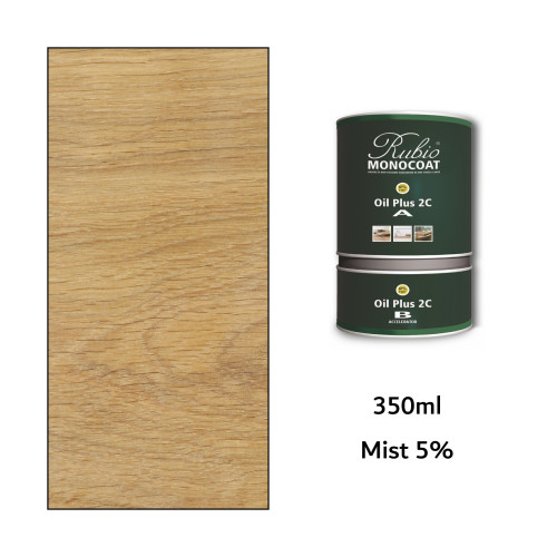 350ml: Rubio Monocoat - Oil Plus 2C - (Part A and B) - Mist 5% 