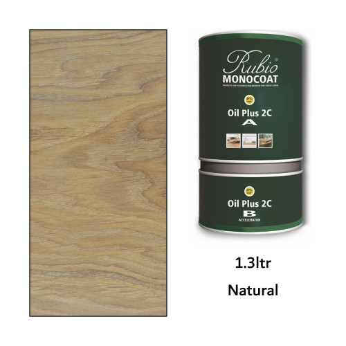 1.3ltr: Rubio Monocoat - Oil Plus 2C - (Part A and B) - Natural 