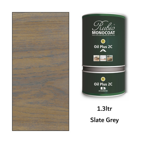 1.3ltr: Rubio Monocoat - Oil Plus2C - (Part A and B) - Slate Grey