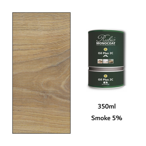 350ml: Rubio Monocoat - Oil Plus 2C - (Part A and B) - Smoke 5% 