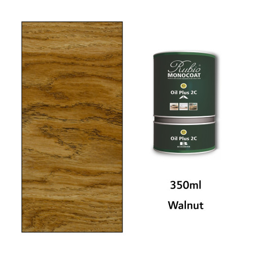 350ml: Rubio Monocoat - Oil Plus 2C - (Part A and B) - Walnut 