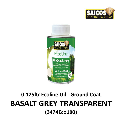 0.125ltr: Saicos - Ecoline Oil - Ground Coat - Basalt Grey Transparent - (3474ECO100)