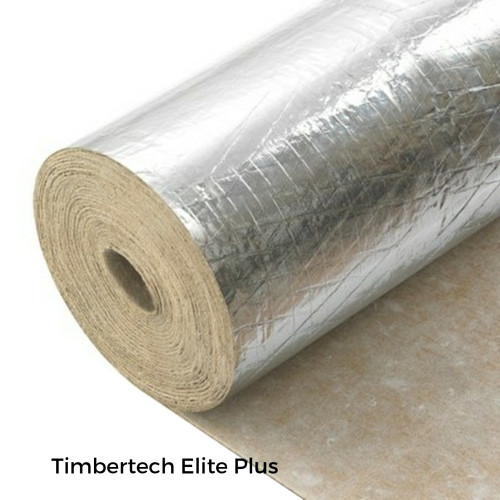 1 Roll: 3mm - Timbertech - Elite Plus - Premium Acoustic Underlay & Moisture Barrier - Beige End - 1m x 10m x 3mm - (10m&Acirc;&sup2;/Roll)