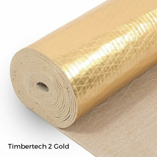 1 Roll: Timbertech2 Gold - 3.3mm Contract Rubber Underlay - 1m x 10m x 3.3mm - (10m&Acirc;&sup2;/Roll)