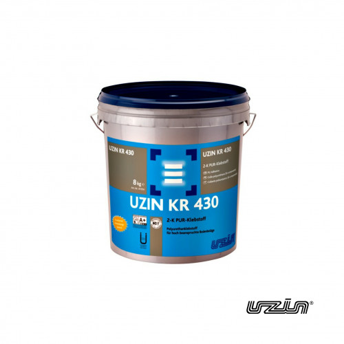8kg Tub: Uzin - KR430 - 2K PU Adhesive - For Heavy Duty Floor Coverings