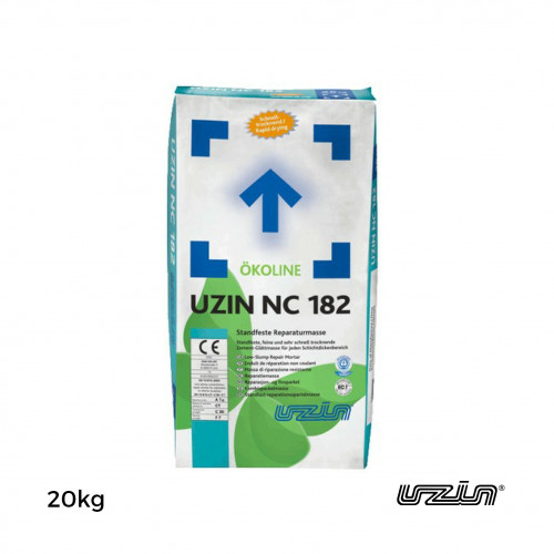 25kg Bag: Uzin - NC182 - Rapid Repair Mortar - Low Slump Smoothing Compound