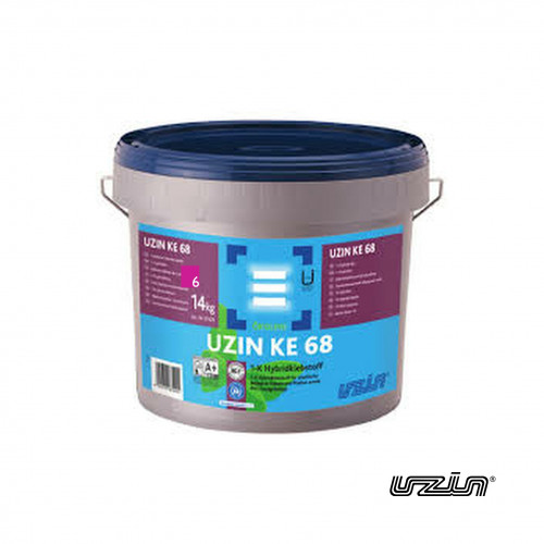 14kg Tub: Uzin - KE68 -1 Component adhesive - for heavy duty floorcoverings
