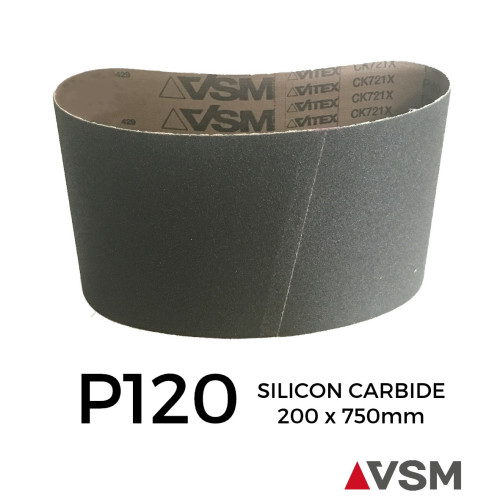 P120 - VSM - Silicon Carbide - Sanding Belt - 200x750mm - 8" 