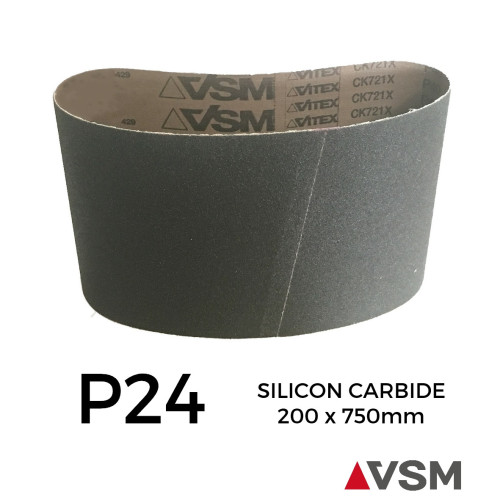 P24 - VSM - Silicon Carbide - Sanding Belt - 200x750mm - 8" 