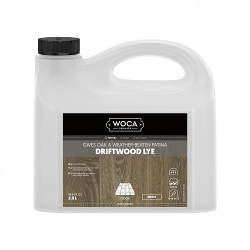 2.5ltr: WOCA - Driftwood Lye - White 