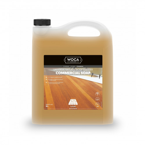 5ltr: WOCA - Commercial Soap - Natural - Strong Cleaning Soap for Commercial Areas - Can be applied with polishing machine