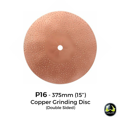 P16 - Wolff Tools - HM Double Sided Copper Grinding Disc - for removal of paint and floor residues - 375mm - 15"