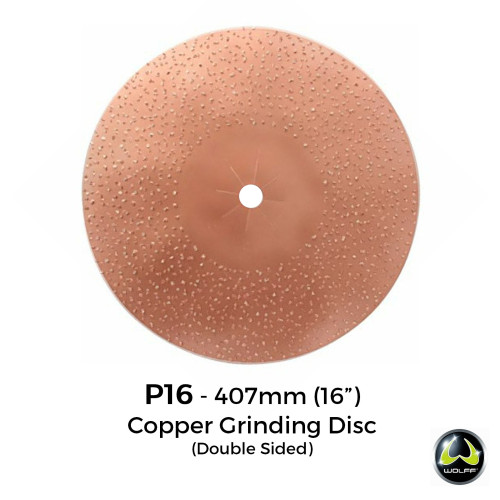 P16 - Wolff Tools - HM Double Sided Copper Grinding Disc - for removal of paint and floor residues - 407mm - 16"
