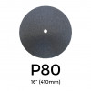 P80 - Starcke - Silicon Carbide - Double Sided Sanding Discs - 400mm - 16" 