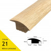 1 Length: Semi Ramp Profile - Solid Oak - Unfinished - for 20mm Floor - 54mm x 24mm x 900mm - (trim#21)