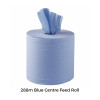 FS - Wiper Roll - Centre Feed - Blue - 2ply - 150mm - 6" (Blue Roll)