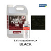 5.5ltr: Blanchon - Stain - Aquateinte 2K - Water Based 2K PU Stain - Black - Including Hardener 