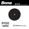 1 Box: P100 - Bona - Silicon Carbide - Hook & Loop Sanding Discs - 150mm - 6" - (50/Box)