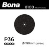 1 Box: P36 - Bona - Silicon Carbide - Hook & Loop Sanding Discs - 150mm - 6" - (25/Box)