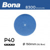 1 Box: P40 - Bona - Zirconia Mix - Anti Static - Hook & Loop Sanding Discs - 150mm - 6" - (50/Box)