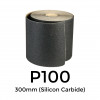 50m Roll: P100 - Starcke - Silicon Carbide - Sandpaper - 300mm - 12" 