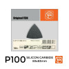 1 Box: P100 - Fein - Silicon Carbide - Triangular Delta Hook & Loop Sanding Sheets - 83mm - (50/Box)