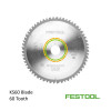 Festool - Saw Blade - 60 Tooth - For KS60 Kapex Saw - 216mm diameter (500125)