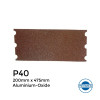 P40 - Hermes - Aluminium Oxide - Paper Floor Sander Loading - With Notched End - 200x475mm - 8"