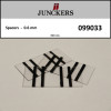 1pk: Junckers - Black & Clear PVC Spacers - 0.6mm - (300/pk)