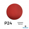 1 Box: P24 - Karbosan - Ceramic - Hook & Loop Sanding Discs - 150mm - 6" - (50/Box)