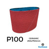 P100 - Karbosan - Ceramic - Polyester Cloth Backed Sanding Belt - 250x750mm - 10" 