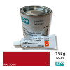0.5kg: Kipp - Red - 2K Polyurethane - Indoor Court Line Marking Paint - 0.44kg + 0.06kg Hardener