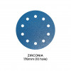 1 Box: P100 - Pallmann - Zirconia - Hook & Loop Sanding Discs - 10 Hole - 178mm - 7" - (50/Box)
