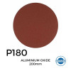 1 Box: P180 - Hermes - Aluminium Oxide - Hook & Loop Sanding Discs - 200mm - (50/Box)