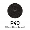 1 Box: P40 - Starcke - Silicon Carbide - Hook & Loop Sanding Discs - 150mm - 6" - (50/Box)