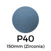 1 Box: P40 - Starcke - Zirconia - Hook & Loop Sanding Discs - 150mm - 6" - (50/Box) 