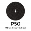 1 Box: P50 - Starcke - Silicon Carbide - Hook & Loop Sanding Discs - 178mm - 7" - (50/box) 