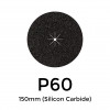 1 Box: P60 - Starcke - Silicon Carbide - Hook & Loop Sanding Discs - 150mm - 6" - (50/Box)