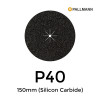 1 Box: P40 - Pallmann - Silicon Carbide - Hook & Loop Sanding Discs - 150mm - 6" - (50/Box)