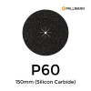 1 Box: P60 - Pallmann - Silicon Carbide - Hook & Loop Sanding Discs - 150mm - 6" - (50/Box)