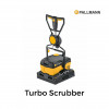 Pallmann - Turbo Scrubber - Powerful Suction Scrubber Machine - for the intensive surface cleaning of wooden floors and decking - 240v