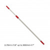 Premier - Applicator Pole - Professional - Fluted Aluminium Telescopic Twist & Lock - ScrewFit End with Push Fit Adaptor - (1170 - 2000mm) 