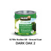 0.75ltr: Saicos - Ecoline Oil - Ground Coat - Dark Oak 2