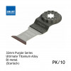 1pk: Smart Blade - 32mm Width x 42mm Depth of Cut - Starlock Purple Series - Titanium Alloy Bi-Metal Wood & Nails - (10/pk)